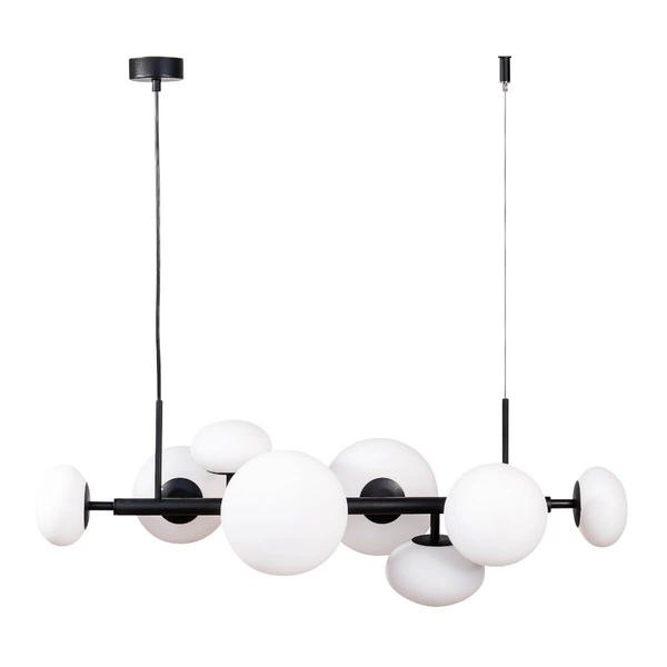 Wisząca lampa molekułowa Omi 1192 Zumaline szkło biały czarny