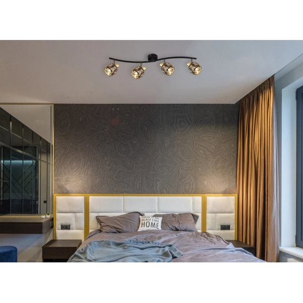 Lampa nasufitowa Indiana 54357-4 spoty brąz przydymione