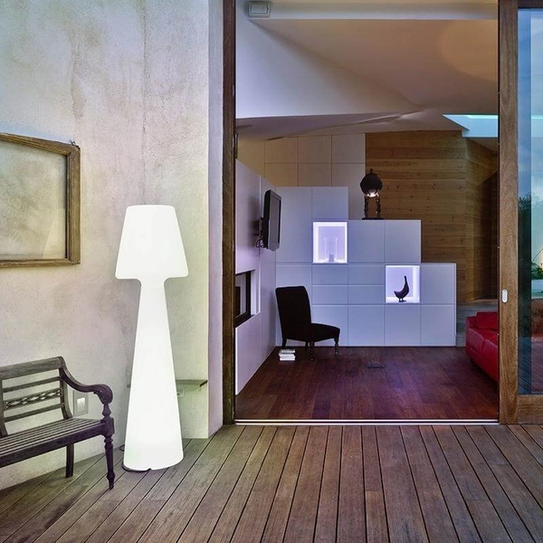 Podłogowa lampa tarasowa Lola LUMLL165OFNW King Home IP65 nowoczesny biały