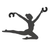 Dekoracyjny regulator do przewodów BALLERINA 11802 jedwabisty grafit