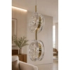 Wisząca lampa EUFORIA złota AZ6736 2xLED 24W 3000K glamour dysk