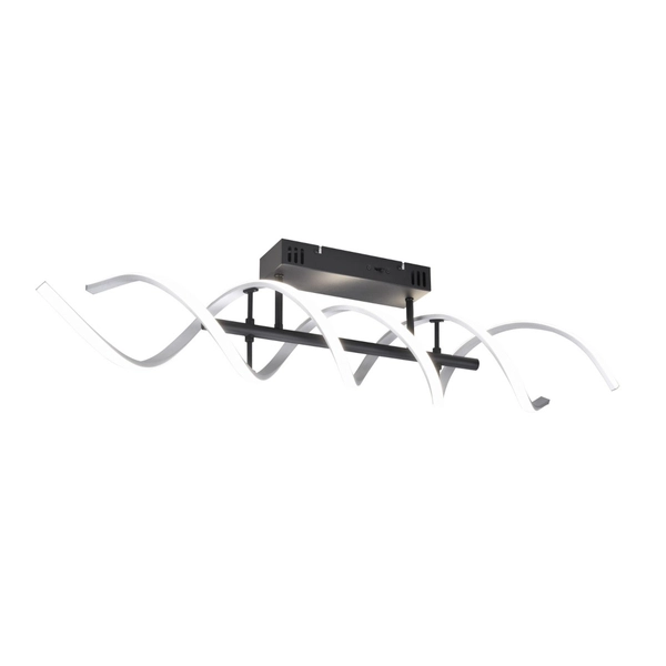 Sufitowa lampa z przełącznikiem SEQUENCE 641810205 Trio LED 41W zmienna barwa srebrna