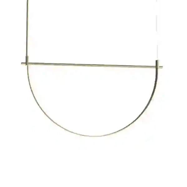 Złota wisząca lampa VICTORIA P0687 1xLED 30W 3000K modernistyczna do salonu