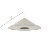 Podłogowa lampa POISE 11686 tkaninowa stożek beżowa