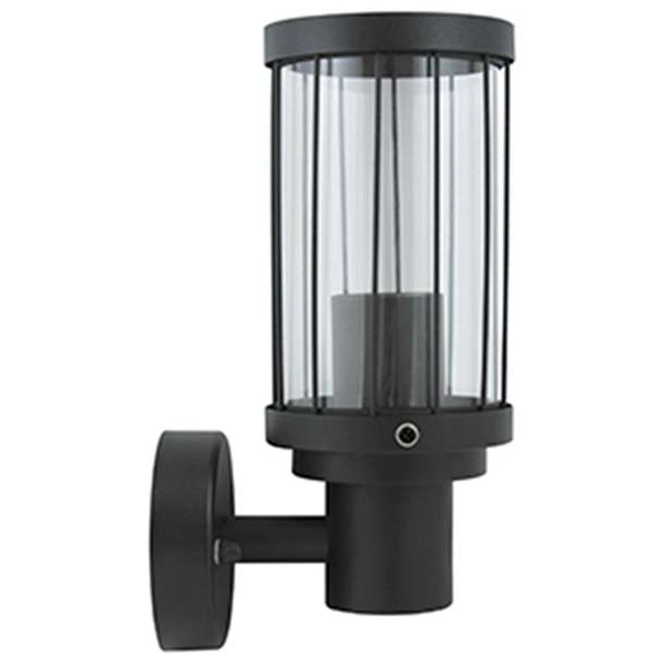 Kinkiet LAMPA ścienna FIORD 312303 Polux metalowa OPRAWA elewacyjna IP44 czarna