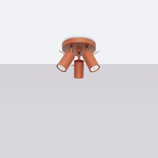 Lampa sufitowa z regulacją RING SL.1509 potrójna terakota