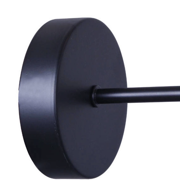 Kinkiet LAMPA ścienna ASSARIA 316424 Polux loftowa OPRAWA szklana kula czarna złota