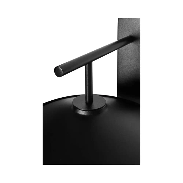 Naścienna lampa ryflowana Jingu JNB12000 metalowy czarny biały