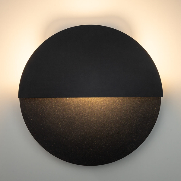 Okrągła lampa ścienna Luna 40858 LED 7W 3000K japandi czarna