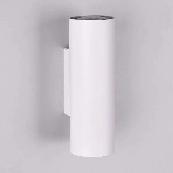 Biała tuba ścienna VANTOS DL201212400 punktowy kinkiet do gabinetu