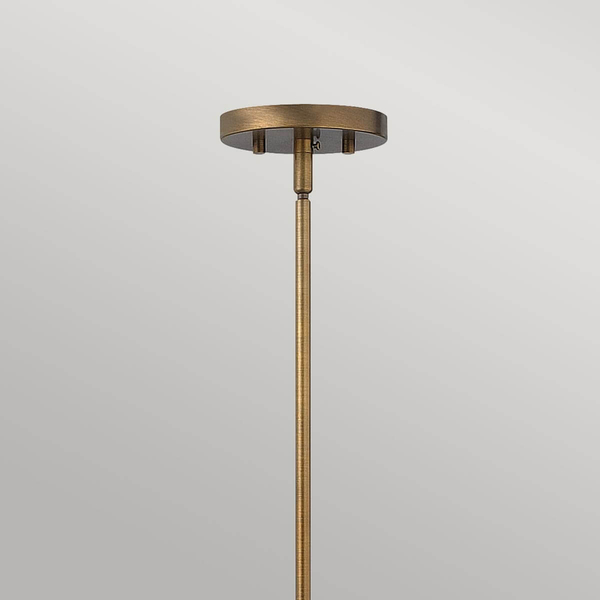 Industrialna lampa wisząca Fulton HK-FULTON-P metalowa mosiądz czarna