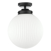 Sufitowa lampa łazienkowa Alrik ALR0122 IP44 kula czarny biały