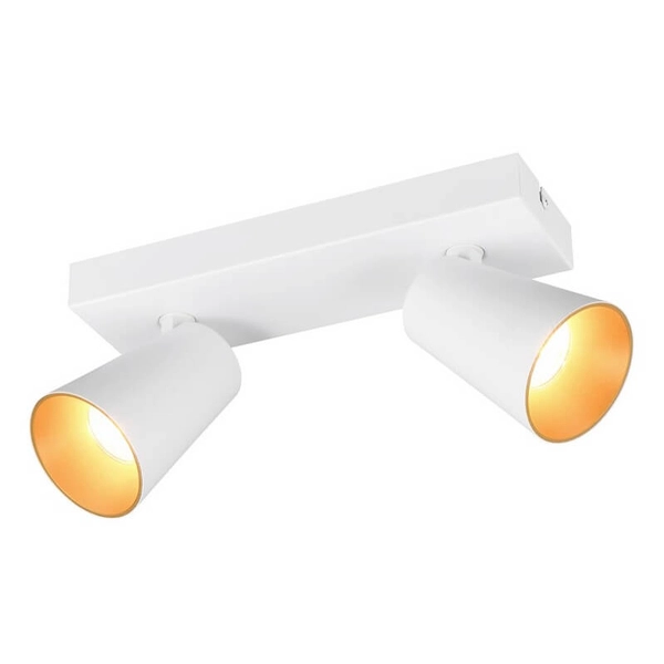 Sufitowa lampa Sharp 817100231 reflektorki tuby do kuchni metalowa biała