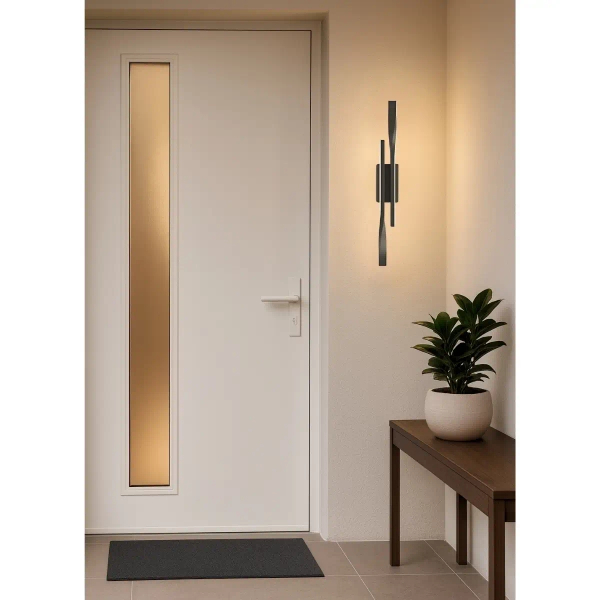 Naścienna ledowa lampa Vargo KSLV-C LED 12W 3000K do biura czarna