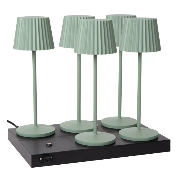 Stacja do ładowania Justine 27889/06/30 Lucide metalowa czarna