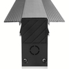 Szyna magnetyczna podtynkowa 3-fazowa 458 Domeno LED metalowa czarna