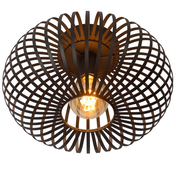 Druciana lampa sufitowa Manuela 78174/40/30 czarna do sypialni