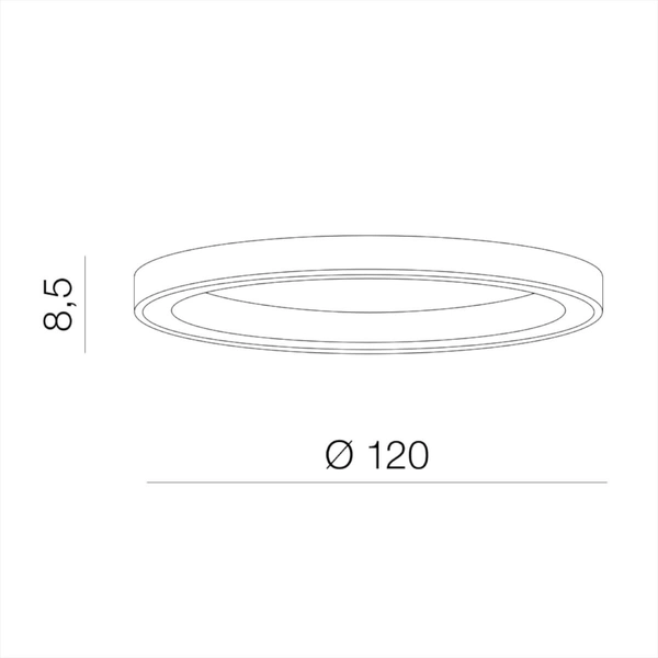 Lampa nasufitowa Marco AZ5040 LED 100W ring koło biała