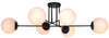 Sufitowa lampa Savoy K-4925 do jadalni balls biała czarna