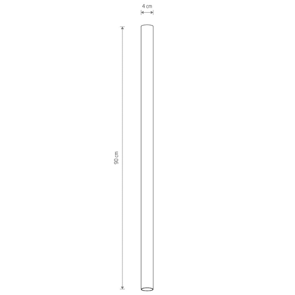 Sufitowa lampa natynkowa Fourty 10823 Nowodvorski sopel czarna