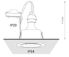 Łazienkowa lampa do zabudowy Foxtrot 8374 czarne oczko metalowe