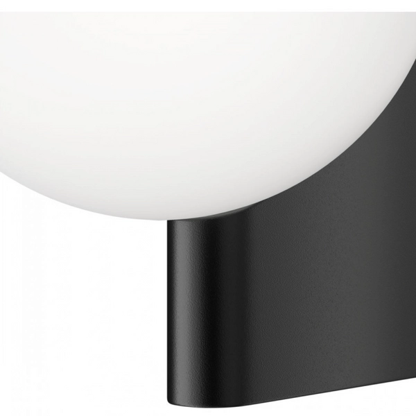 Kulisty kinkiet ścienny Awangarda MOD324WL-01B kula biała czarna