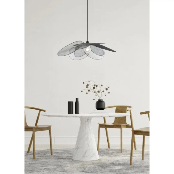 Druciana lampa wisząca nad stół FLEURE R36291032 do jadalni czarny