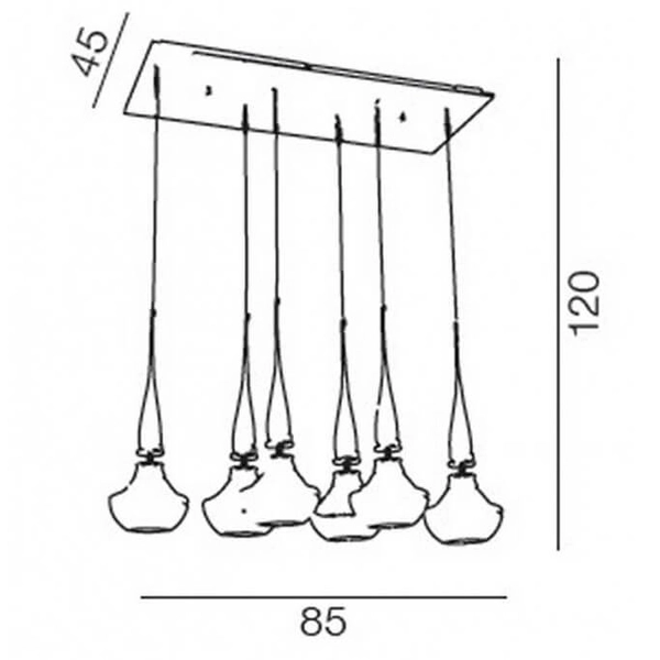 Metalowa lampa nad stół TASOS AZ1883 Azzardo wisząca biały