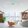 Sufitowa lampa na pilot FELIX srebrna 14635-55 1xLED 45W 2700-5000K RGB zmienna barwa