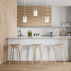 Lampa wisząca Madera MLP8555 na listwie biała drewniana