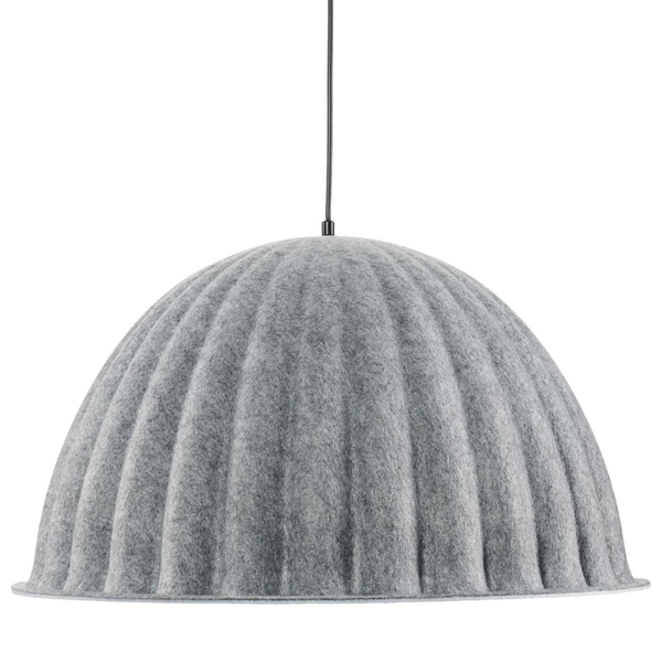 Lampa wisząca z kloszem Felt ST-10267P-S grey Step materiałowa szara