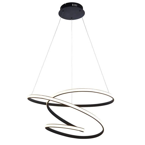 Ściemnialny żyrandol Duna 97632 LED 47,5W 3000K do salonu czarny