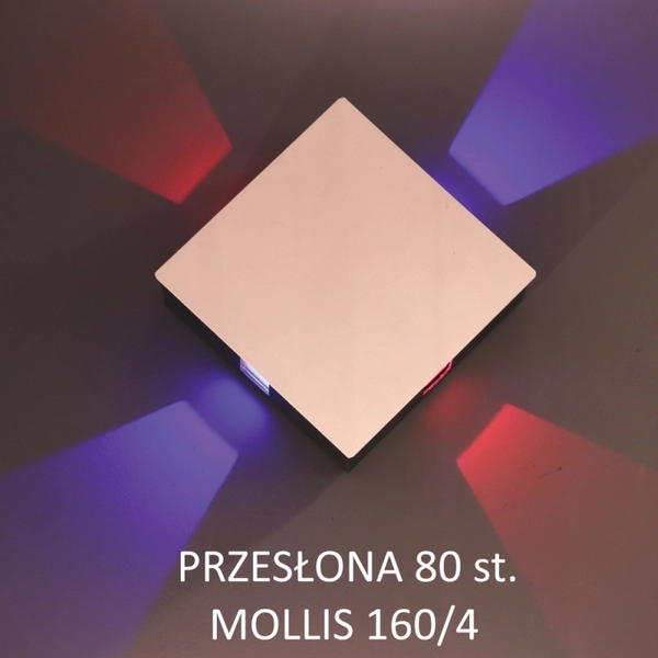 Kinkiet LED Mollis 616001103 Elkim 1W 3000K do salonu kostka czarna