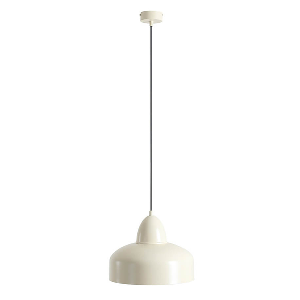 Wisząca lampa nad wyspę Como 946G9 Aldex metalowy abażur kremowy