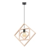 Lampa wisząca CARO SL.1757 drewniana czarna 1xE27 do kuchni