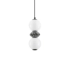 Ceramiczna wisząca lampa MONRETA LE45230 LED 10W 3000K nad stół szara biała