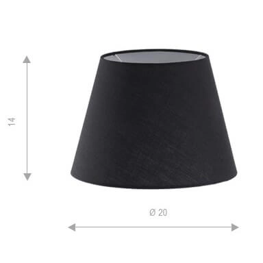 Klosz do lampy materiałowy Shade Zf AZ2597 Azzardo 20 cm czarny