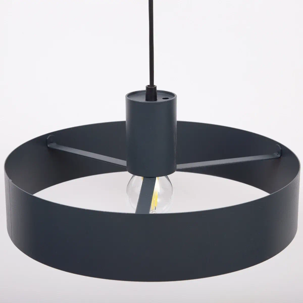 Wisząca lampa nad stół Rif L 41438 metalowa do salonu grafitowa