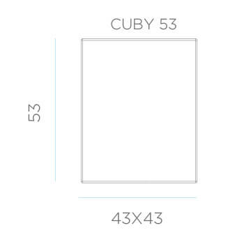 Lampa podłogowa Cuby LUMCB053OFNW LED 7W 6000-6500K IP65 square biała