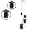 Kaskada lampa wisząca Silver Ball 5-punktowy zwis chrom
