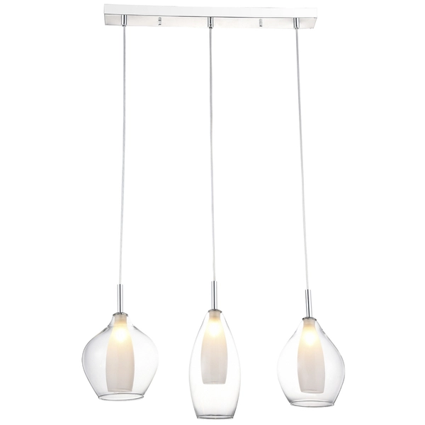 Szklany żyrandol Amber Milano AZ3075 Azzardo przeźroczysty