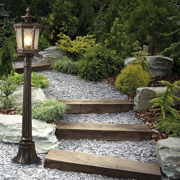 Stojąca LAMPA zewnętrzna AMUR 4694 Nowodvorski klasyczna OPRAWA ogrodowa latarnia IP44 brązowa miedziana