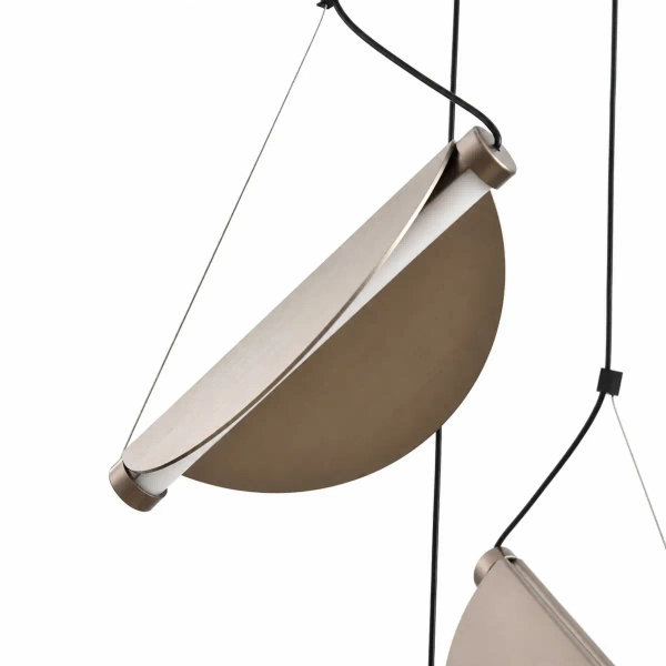 Metalowa lampa wisząca Nami ST-3602A-12 szara kaskada 12xLED 3000K 340cm