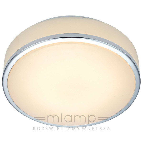 Plafon LAMPA sufitowa GLOBAL 22 105959 Markslojd okrągła OPRAWA LED 7W 3000K do łazienki IP44 chrom biała
