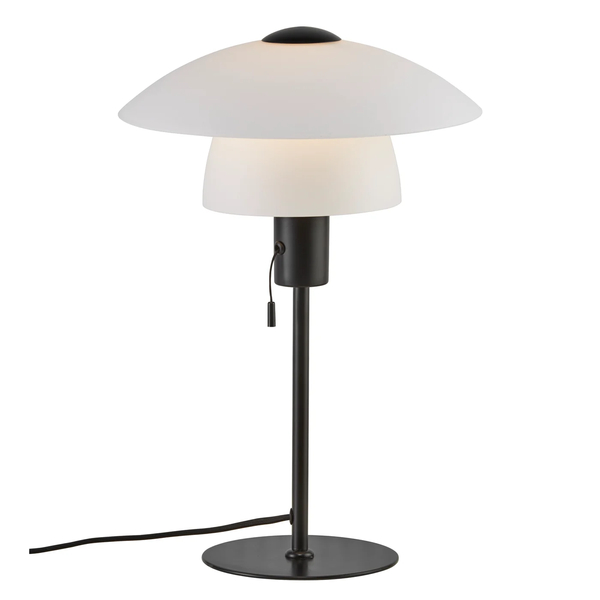 Skandynawska lampa biurkowa Verona 2010875001 Nordlux biała czarna