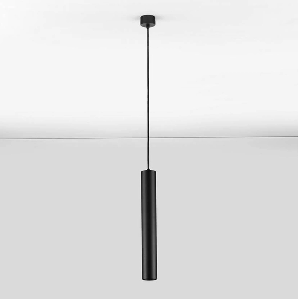 Zwisająca lampa do jadalni NAZCA LE44349 tubka rurka podłużna czarna