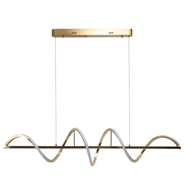 Lampa wisząca spirala MEMPHIS AZ6814 LED 55W 3000K ściemnialna złota
