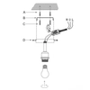 Zawiesie do lampy sufitowej Aisha SF0150 Dar Lighting metalowe chrom