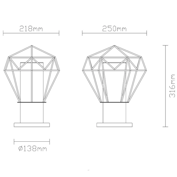 Zewnętrzna LAMPA sufitowa HORACE 31358 Globo druciana OPRAWA metalowa industrialna outdoor IP44 czarna