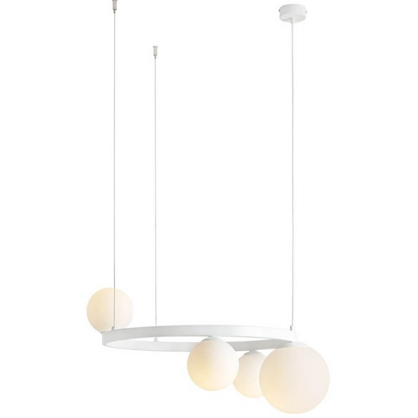 Lampa wisząca ring Garda 4 1099L_R Aldex kule szklane białe